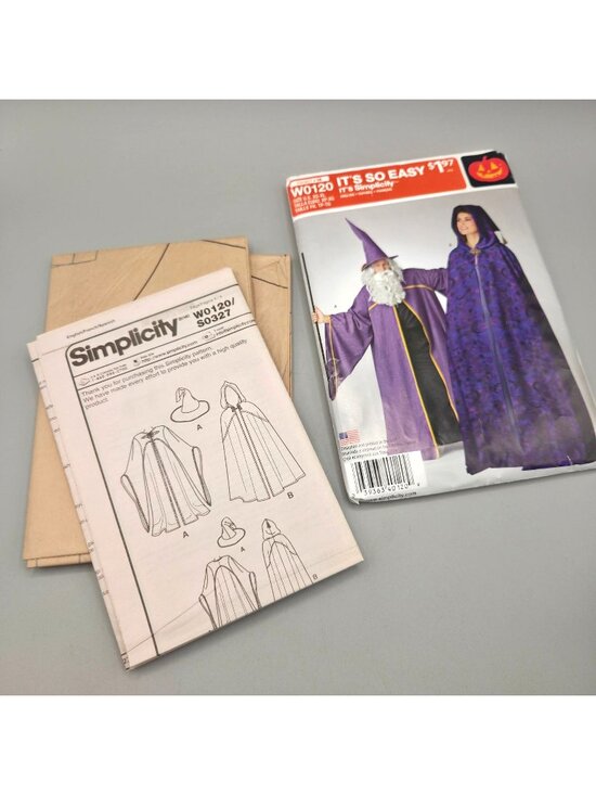 Simplicity Other - Wizard Cloak Costume Sewing Pattern Simplicity W0120 XS-XL Halloween UNCUT